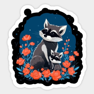 Raccoon Mothers Day Sticker